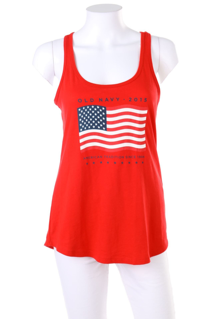 OLD NAVY - Tanktop aus Baumwoll-Mix mit Statement-Print - XS