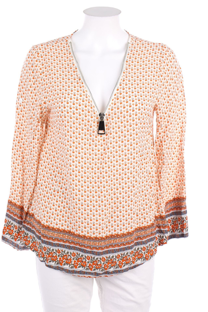 No Label - Blouse with Zipper - S