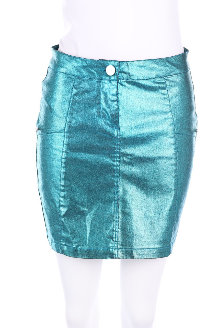 MORGAN - Metallic Skirt with Zipper Closure - D 34