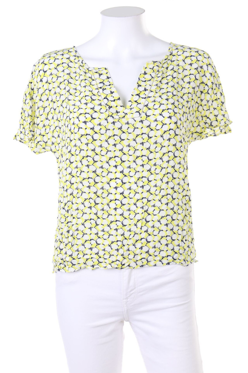 CAROLL - Print-Kurzarm-Bluse - D 38