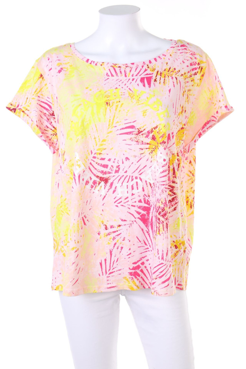 No Label - Print-Shortsleeve-Shirt with Statement Print - D 40