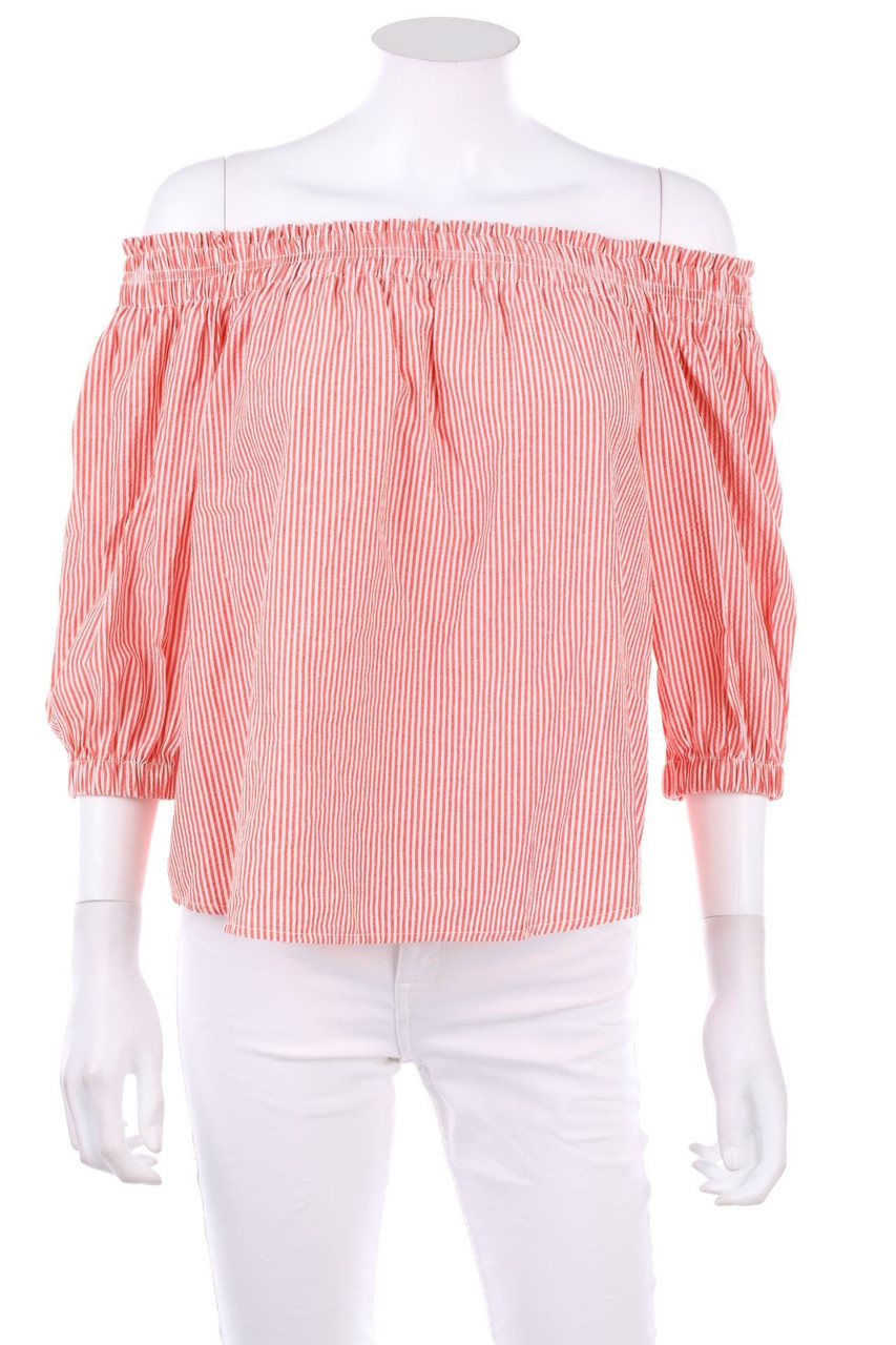 No Label - Off-the-shoulder blouse with Stripes - D 36-38