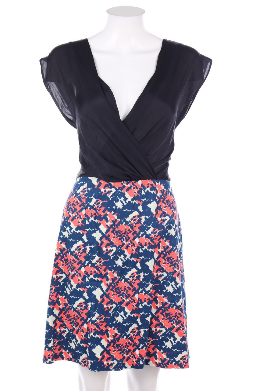 Closet - Two-in-One Mini Dress with Print - D 42