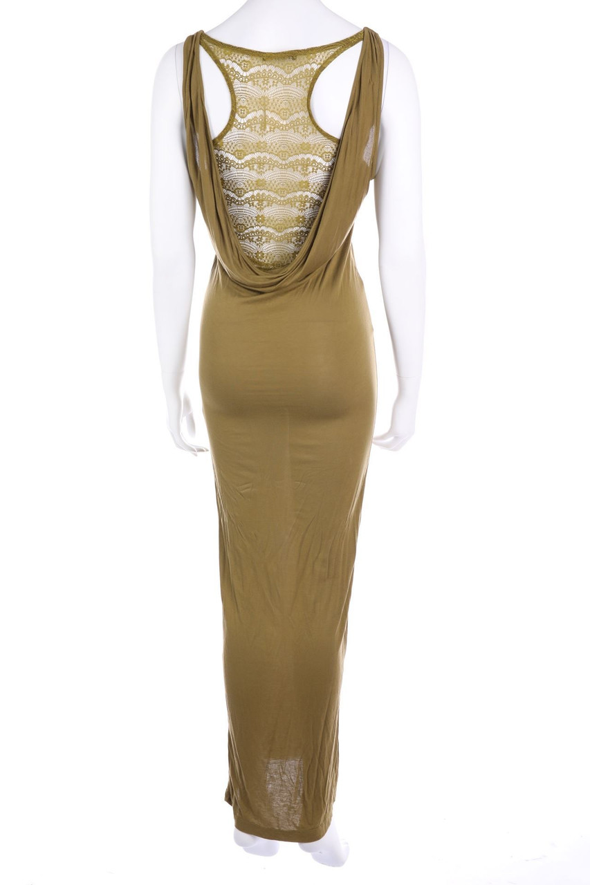 3 SUISSES - Maxi-Kleid aus Viskose mit Spitzen-Einsatz - D 32-34