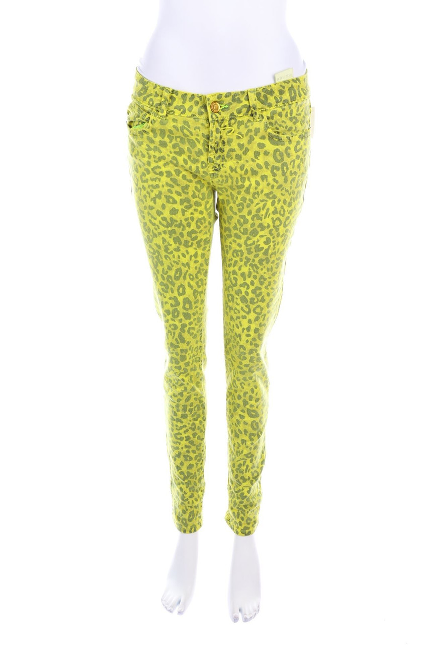 rich & royal - Skinny-Jeans mit Leo-Print - W29