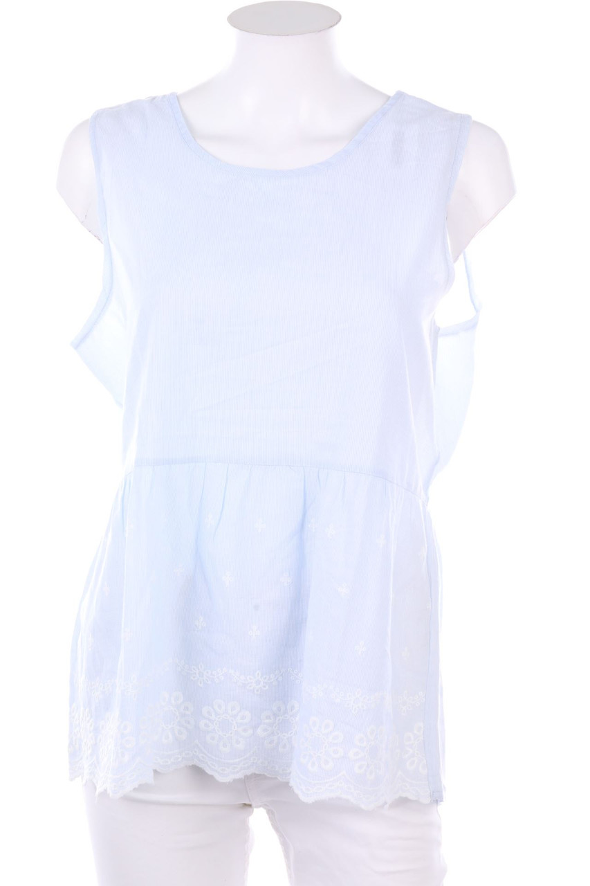 No Label - Blouse Top with Embroideries - XL