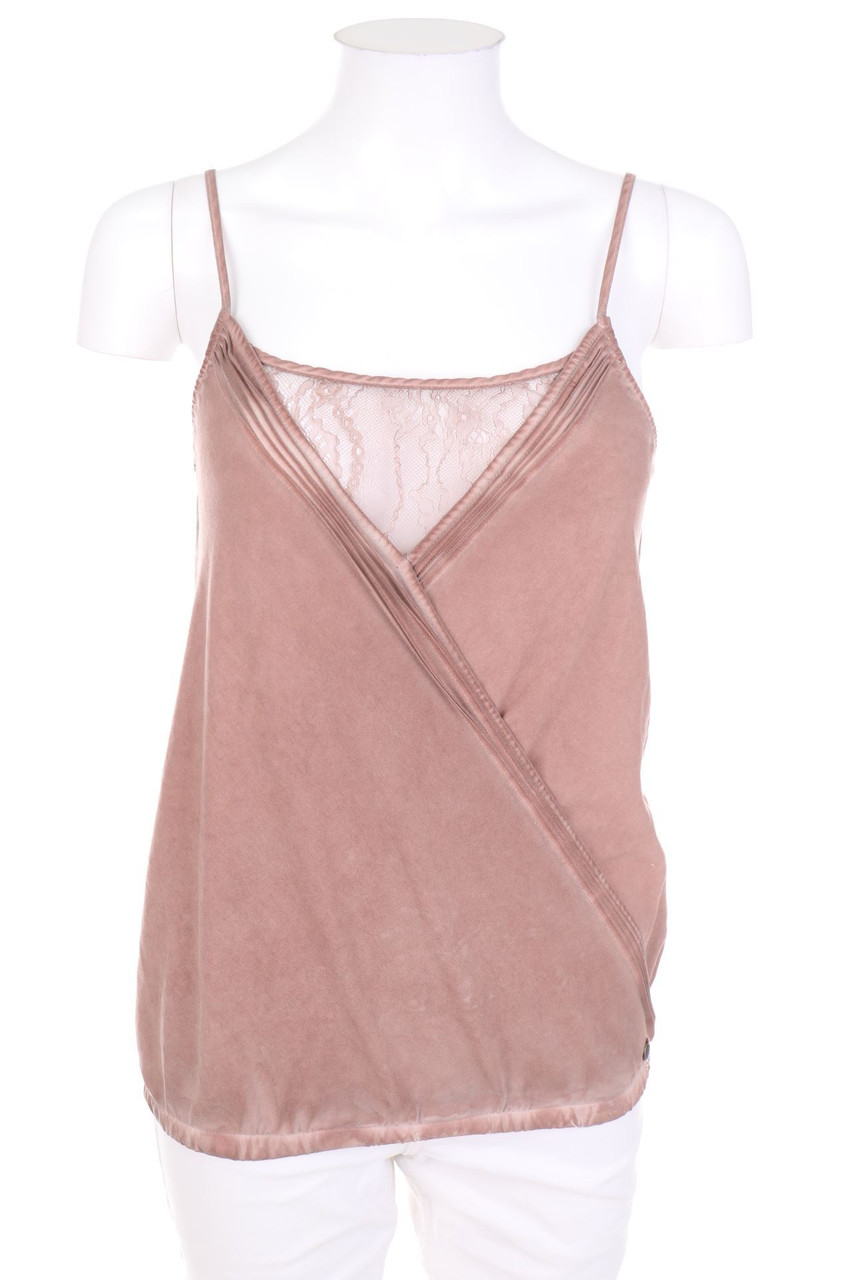 Garcia Jeans - Top mit Spitzen-Einsatz - XS