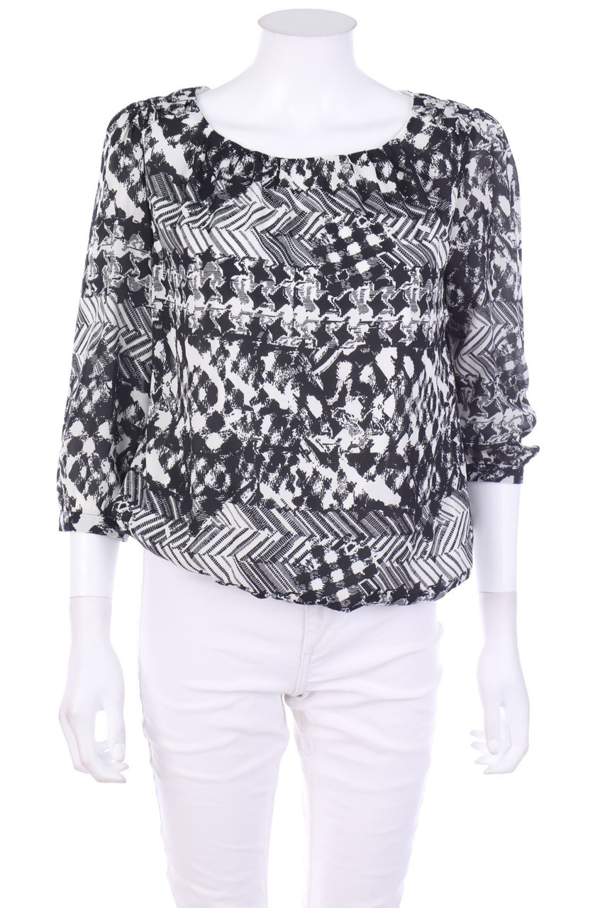 No Label - Blouse with Print - M