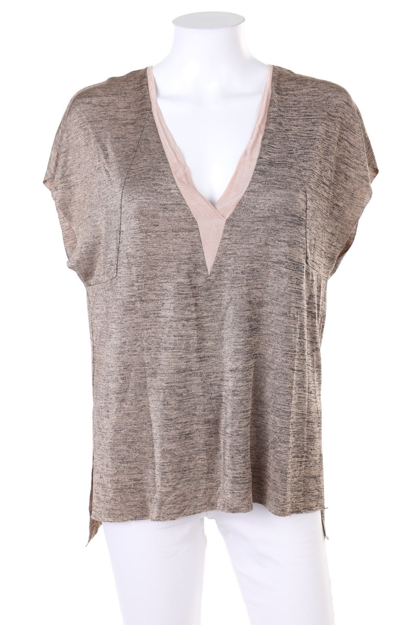 ZARA - Shirt mit Schlitz - S