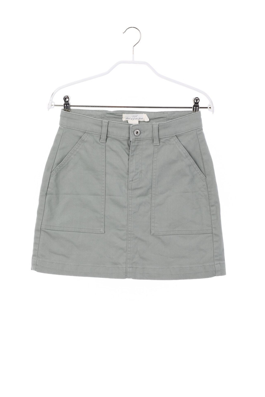 H&M LOGG - Denim-Mini-Jeansrock mit aufgesetzten Taschen - D 34