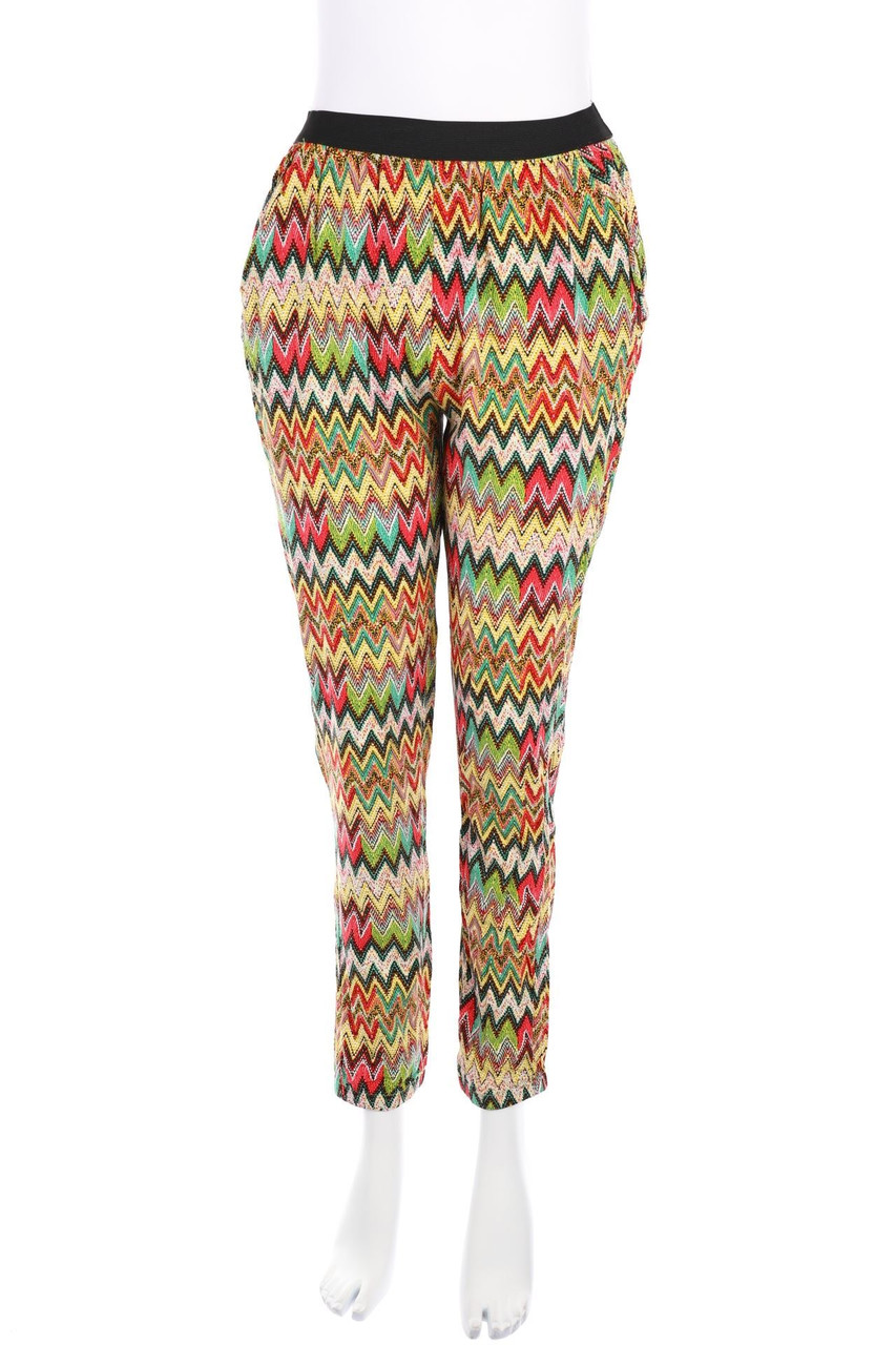 VINTAGE DRESSING - Jogger-Hose mit Zickzack-Muster - S