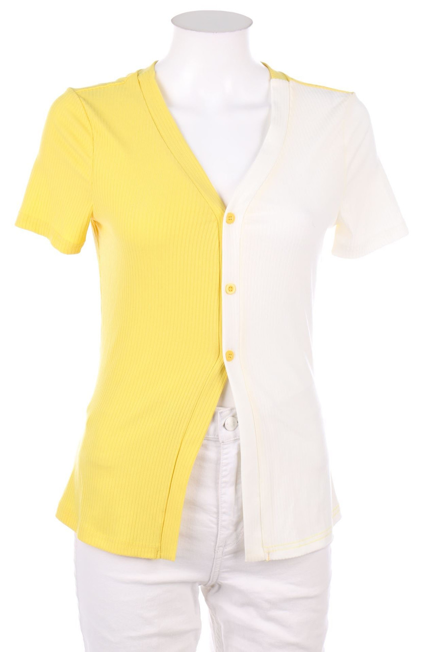 SHEIN - Two Tone-Kurzarm-Bluse - D 36