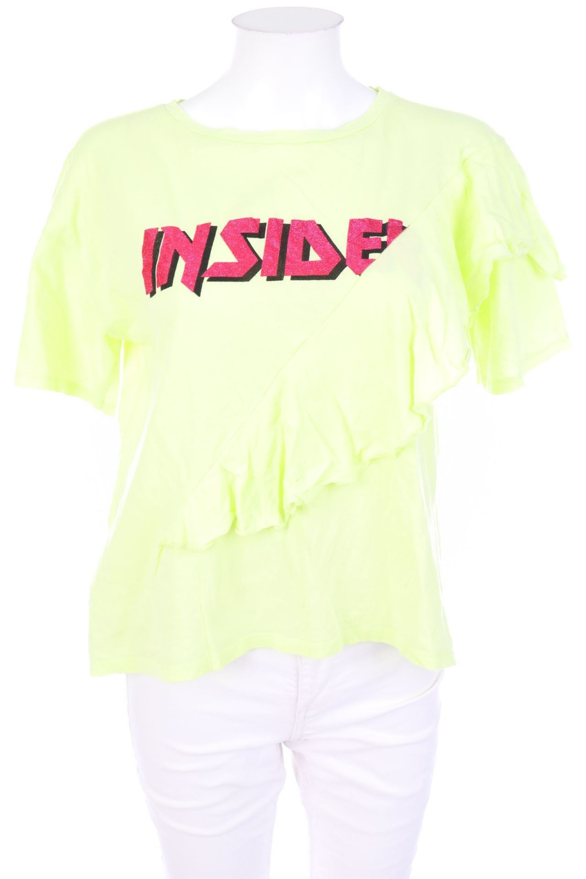 MANGO - Kurzarm-Shirt mit Statement-Print - XS