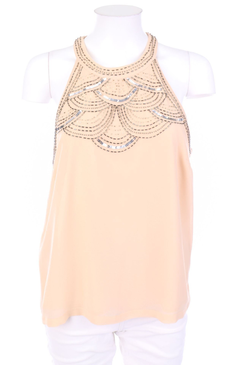 zebra - Blouse Top with Sequins - S