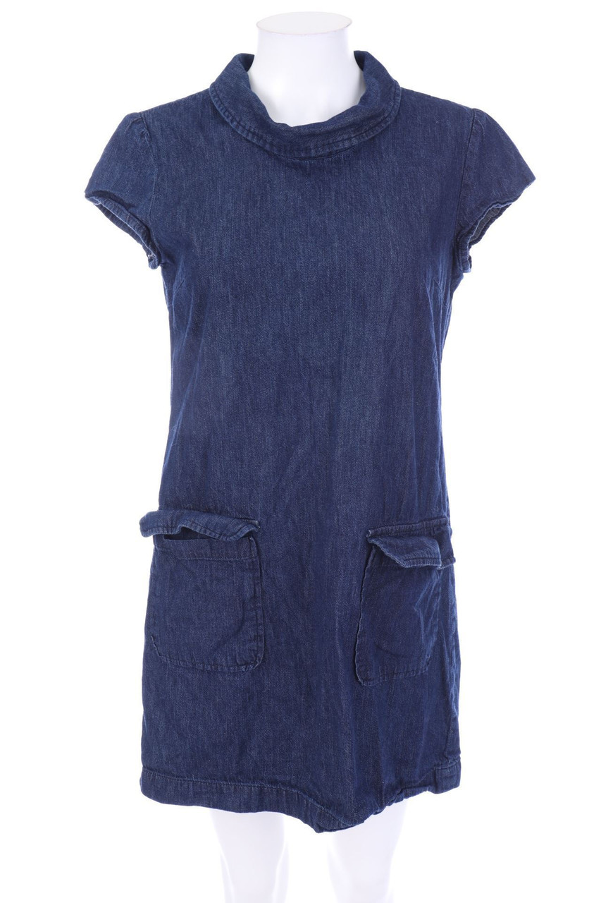 ZARA - Denim Dress with Patch Pockets - M