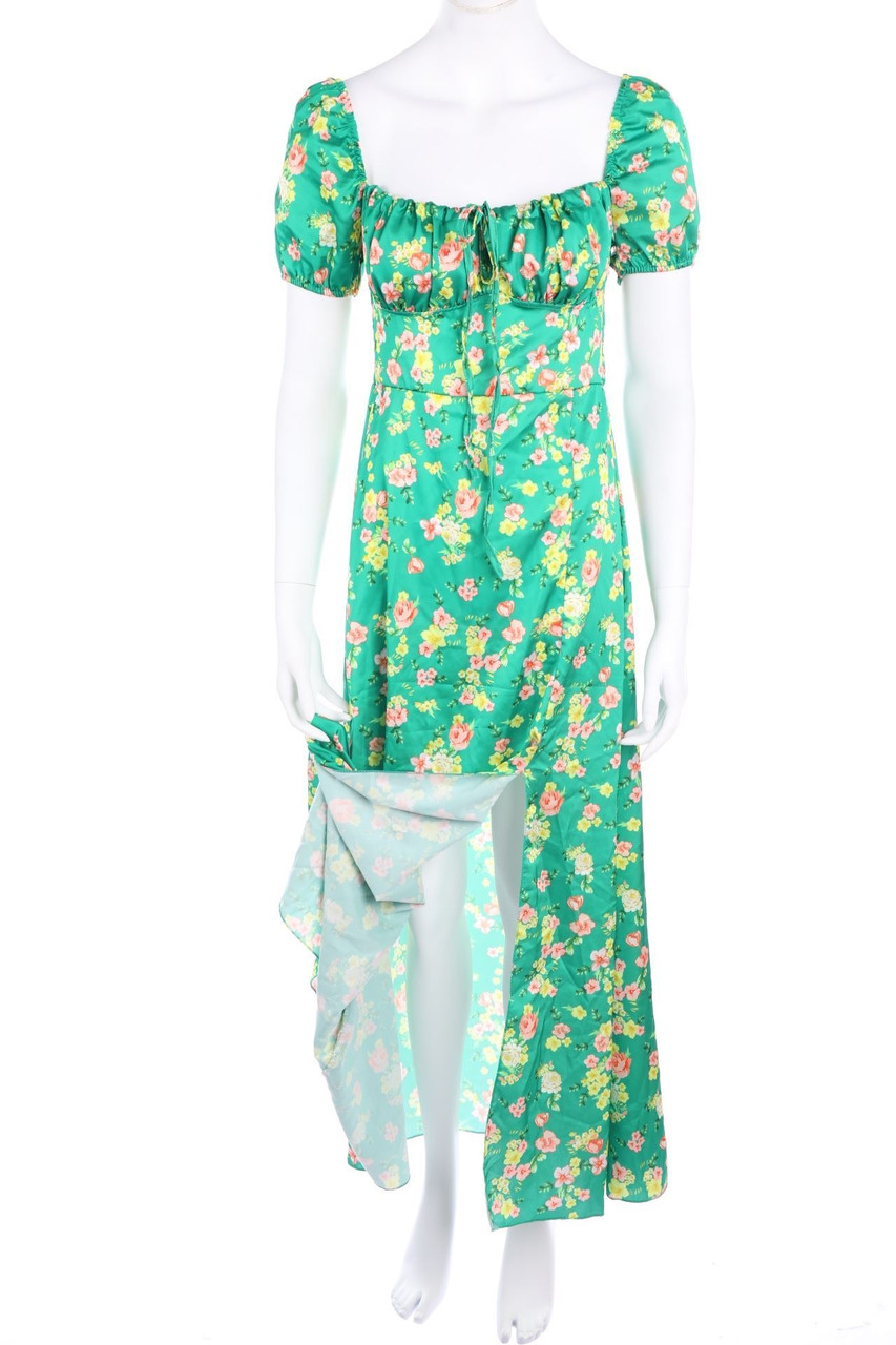 No Label - Maxi Dress with Flower Print - S