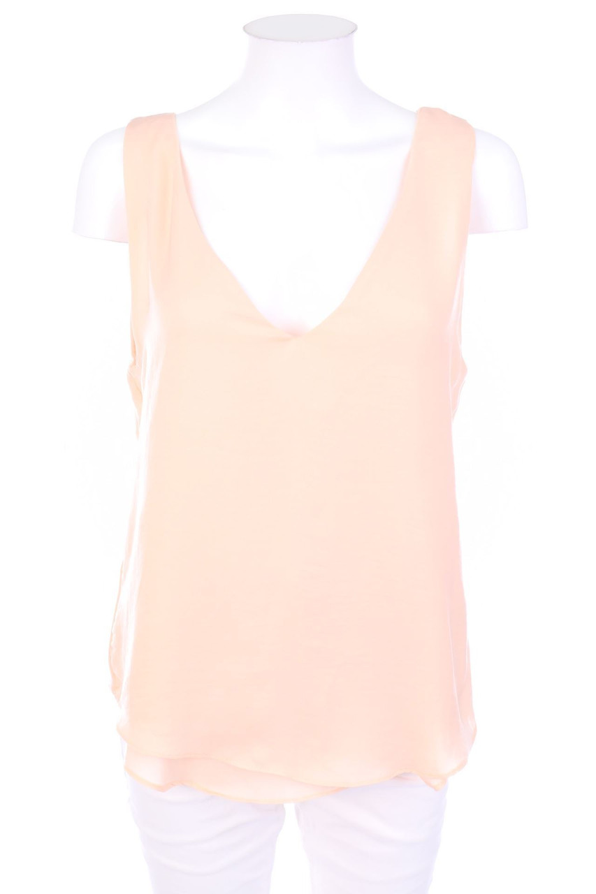 zebra - Blouse Top with Slit - M