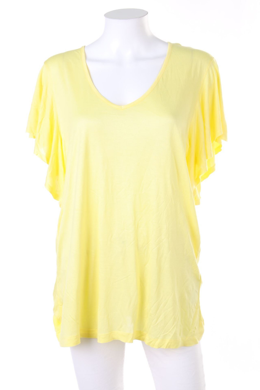 BODYFLIRT - Kurzarm-Shirt mit Volants - D 40-42