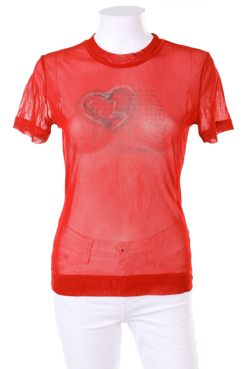 s.Oliver - Mesh-Shortsleeve-Shirt with Print - M