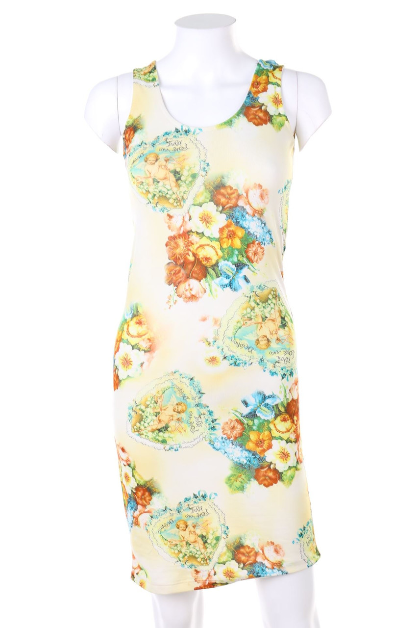 No Label - Mini Dress with Flower Print - S