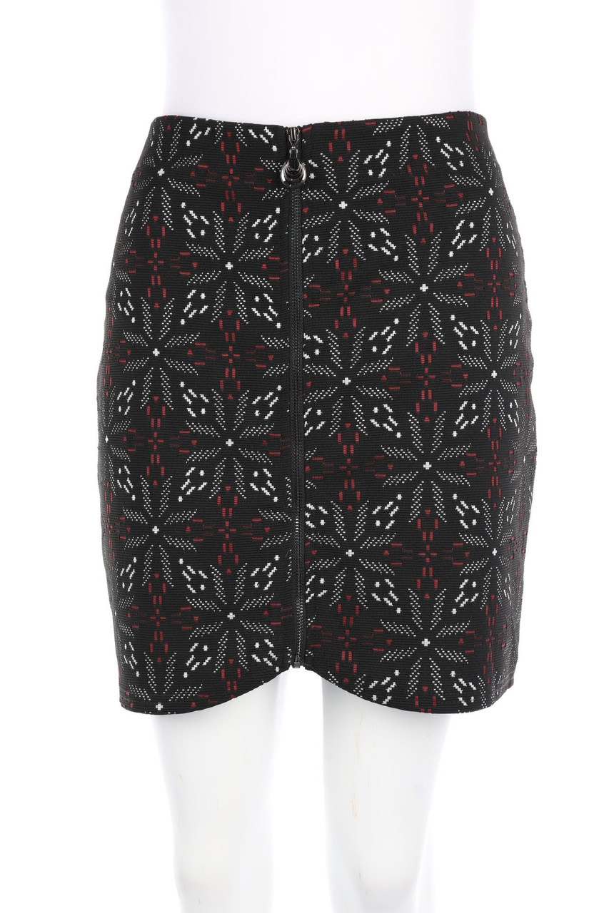 Y.Yendi - Print-Skirt with Zipper Closure - S