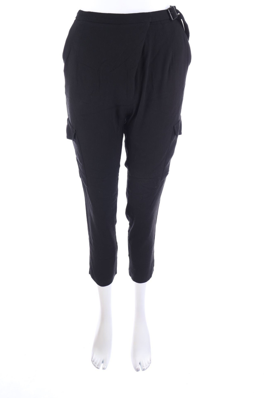 IKKS - Cropped-Cargo Pants with Wrap-Effect - D 36