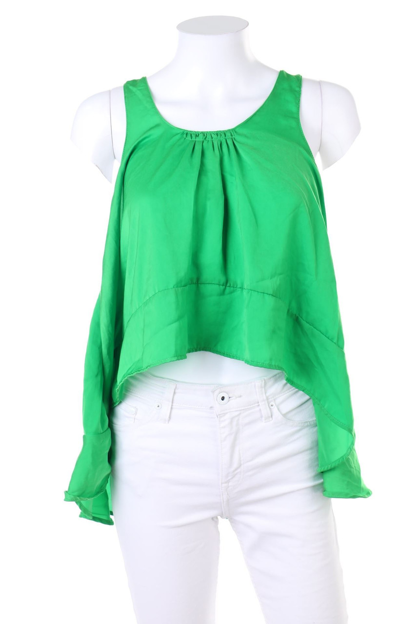 ZARA W&B - Vokuhila-Blusentop - M