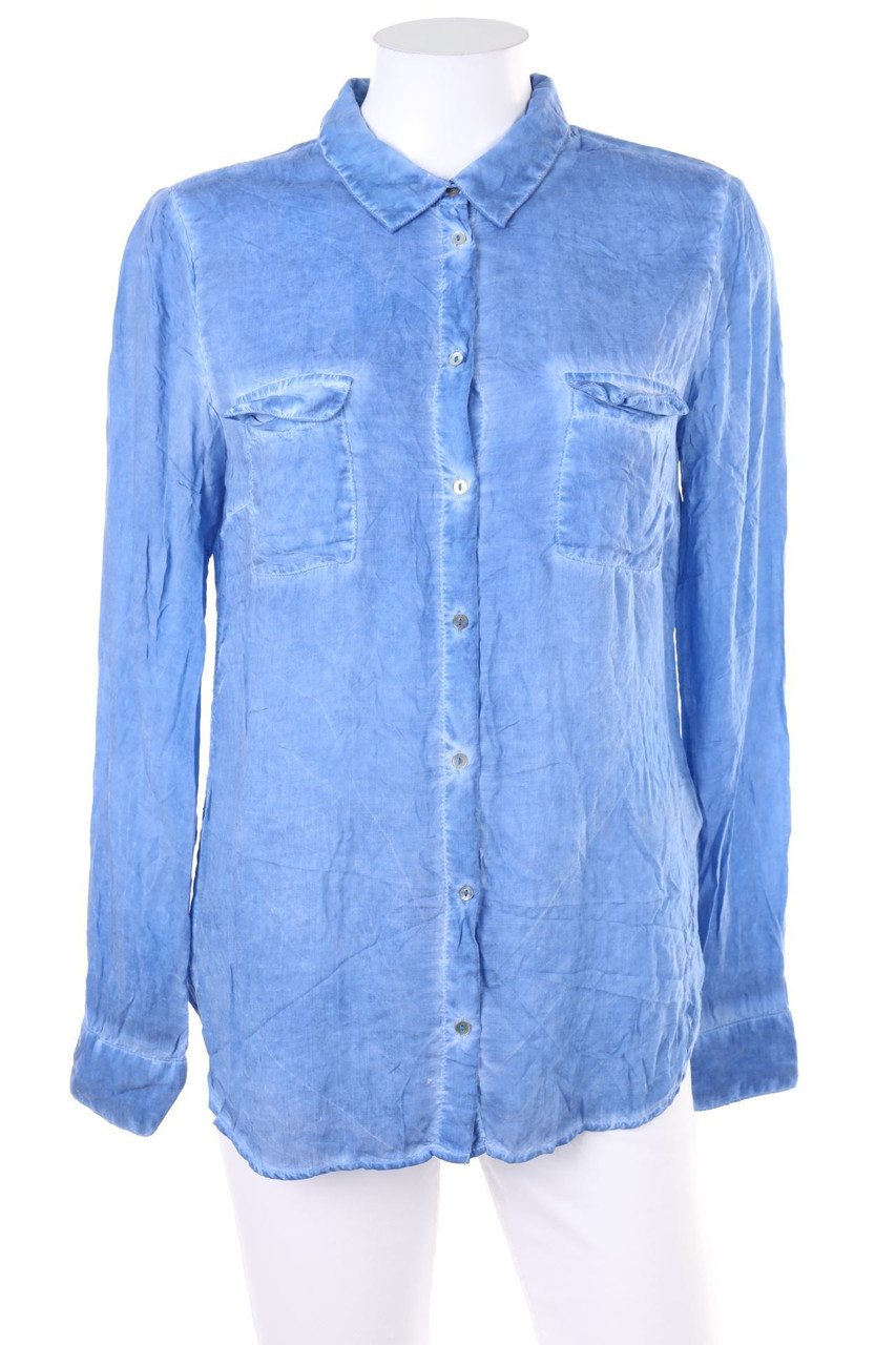 TALLY WEiJL - Garment Dyed-Blouse with Patch Pockets - D 40