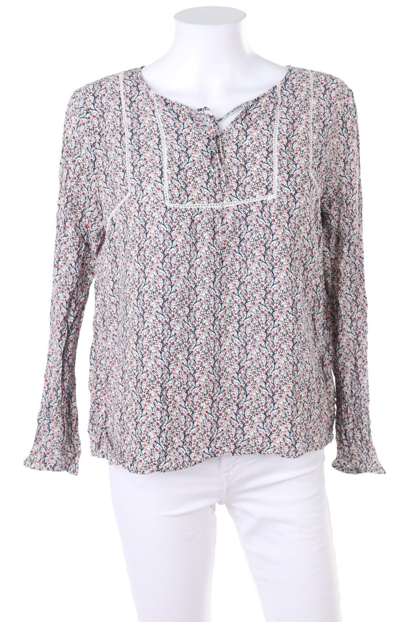 ESPRIT - Tunika-Bluse mit Blumen-Print - D 42