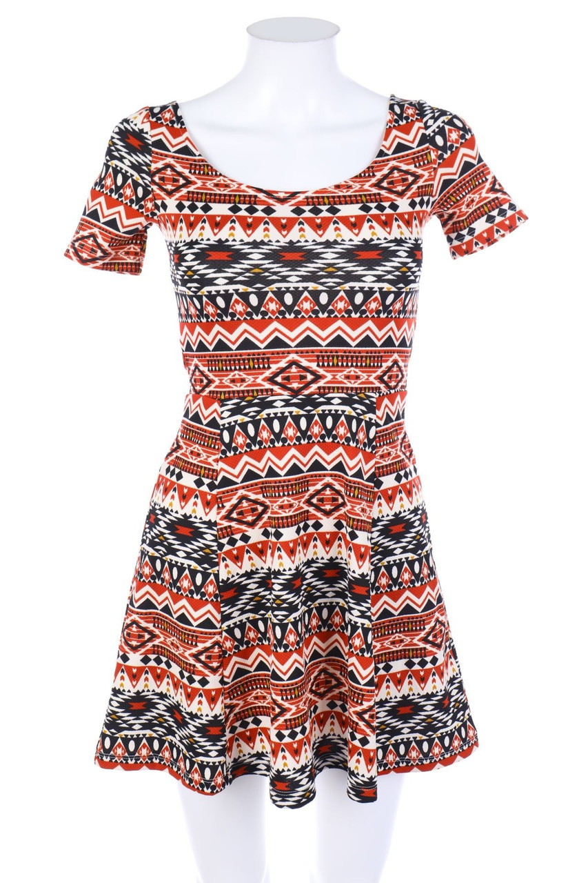 H&M - Minikleid mit Ethno-Print - D 32