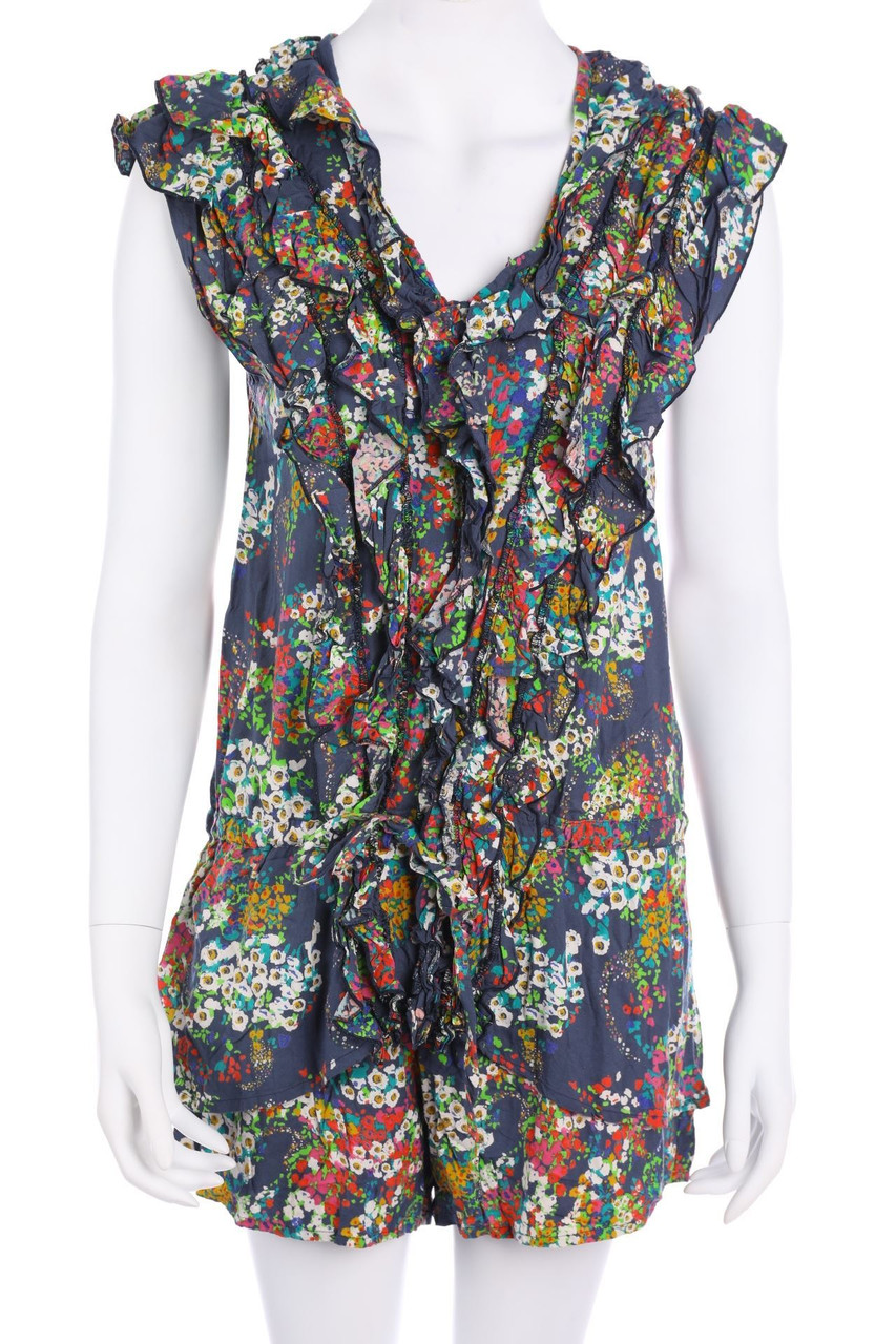 HEIDI.COM - Volants-dress with Flower Print - S