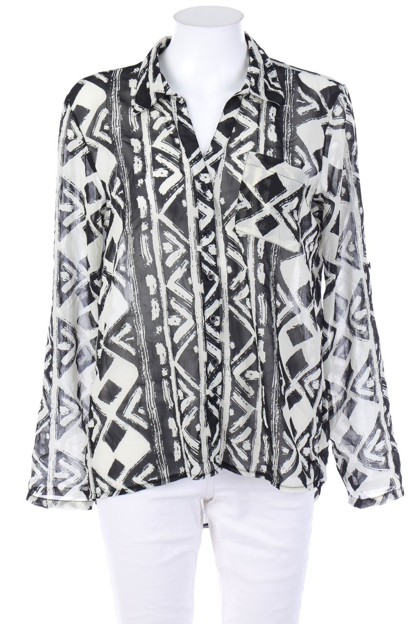 NO NAME - Print-Blouse with French Cuff - S