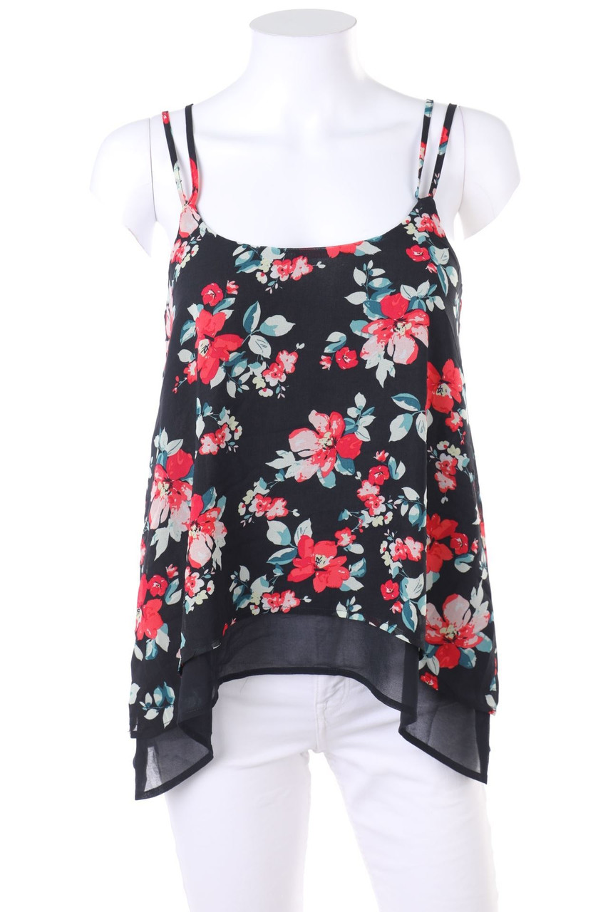 even&odd - Top with Flower Print - S