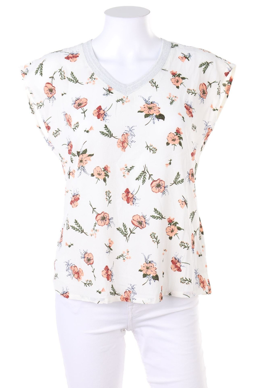 Hailys - Blusentop mit Blumen-Print - S