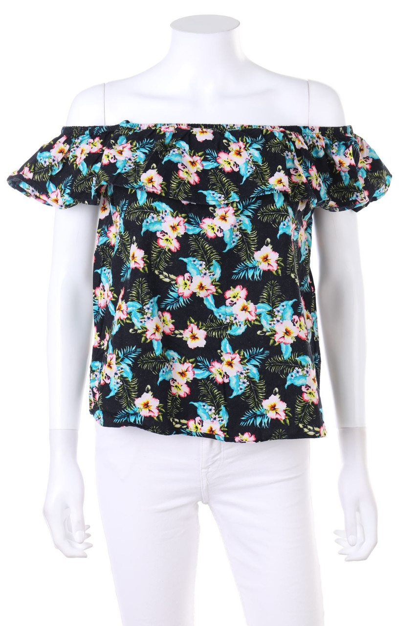 TALLY WEiJL - Shortsleeve-Shirt with Flower Print - M