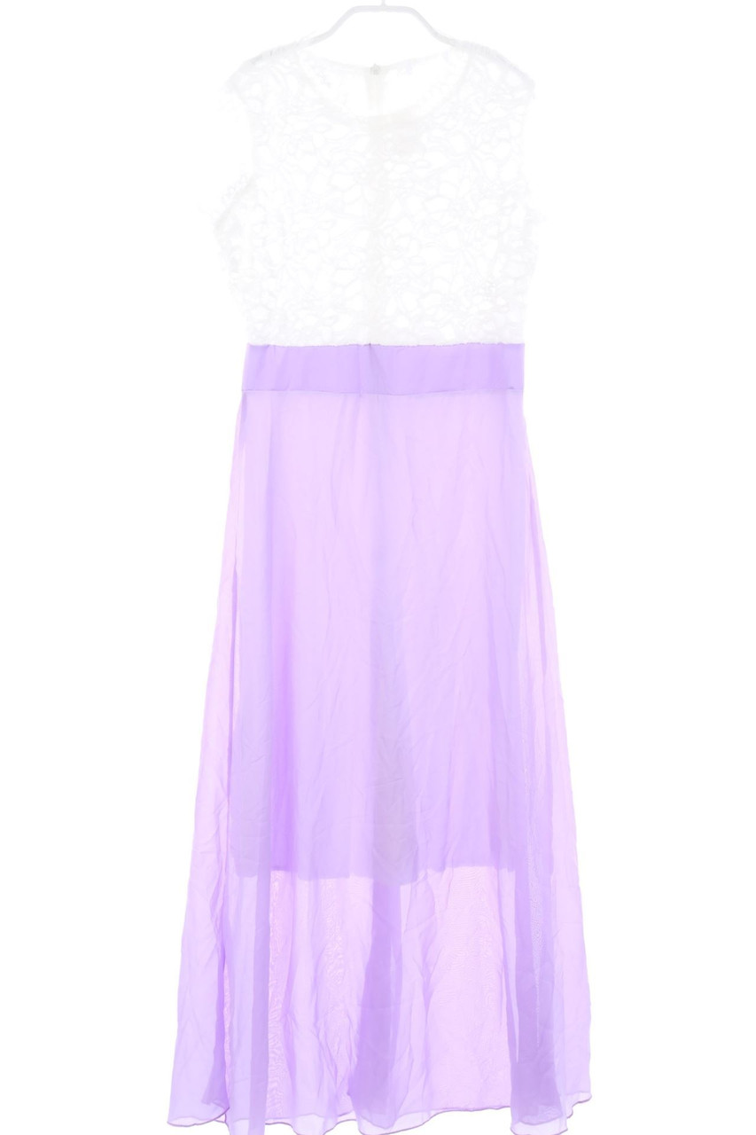 Ohne Label - Maxi-Abendkleid mit Spitze - D 38