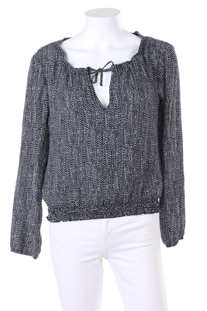 H&M DIVIDED - Polka Dot-Bluse mit Gummizug - D 32