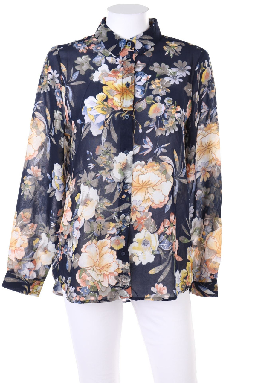 ellen amber - Hemd-Bluse mit Blumen-Print - S
