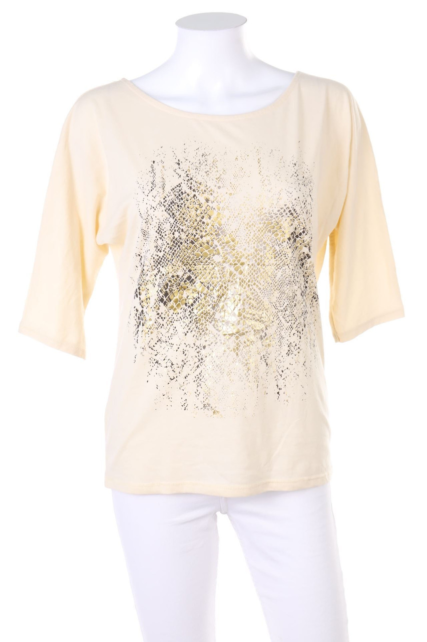 promod - Kurzarm-Shirt mit Print - L