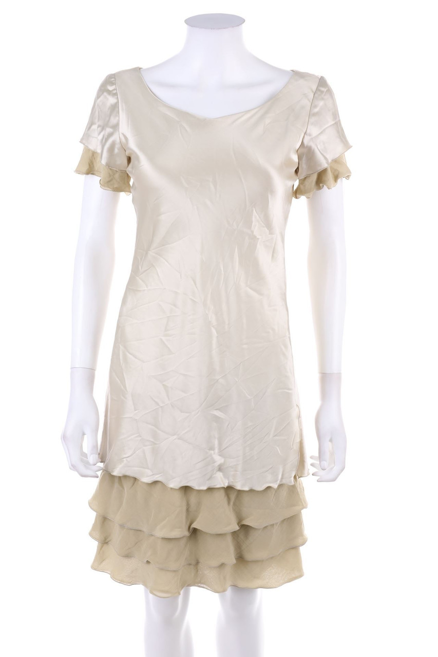 EMPORIO ARMANI - Abendkleid aus Seiden-Mischung im Layer Look - D 36