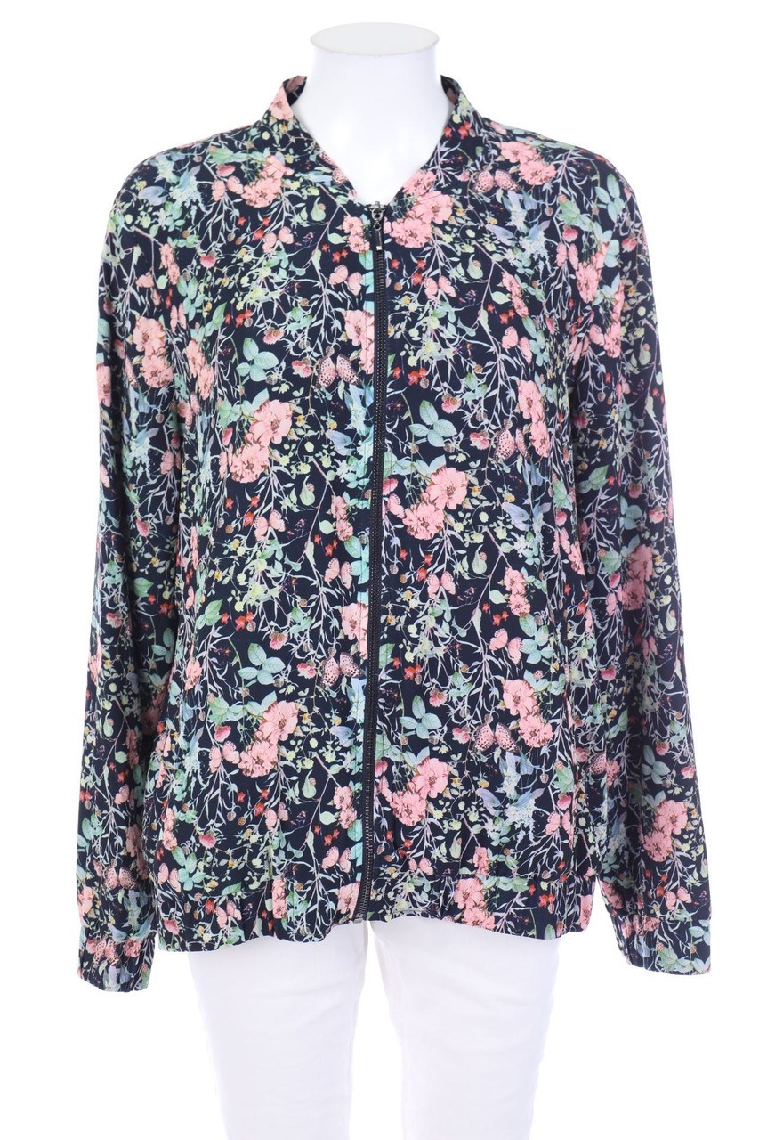 TOM TAILOR - Blouson-Jacke mit Blumen-Print - D 44