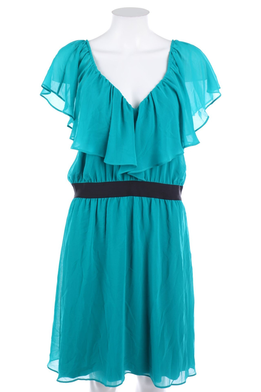 NAF NAF - Chiffon-Kleid mit tiefem Rückenausschnitt - XL