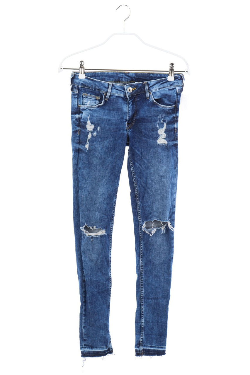 H&M &denim - Destroyed Skinny-Jeans - W27