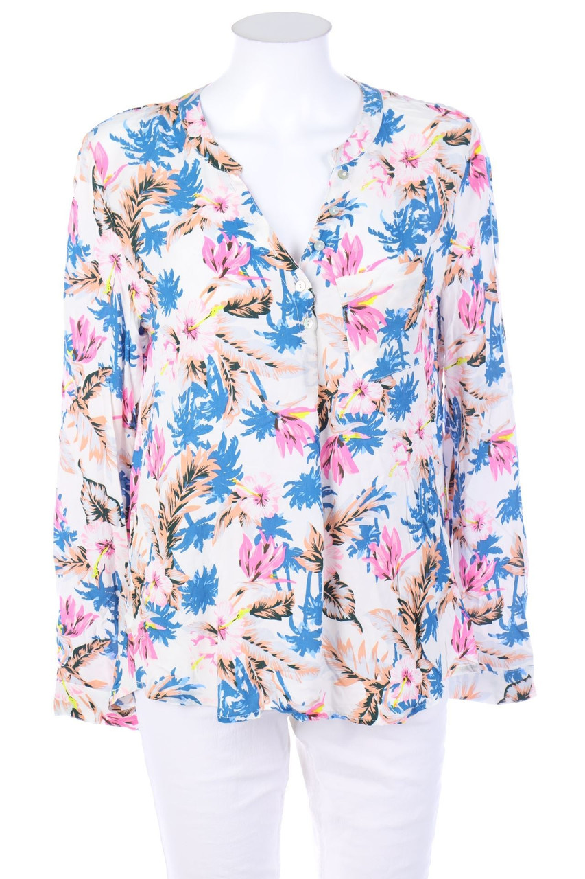 Chicorée - Blouse with Tropical Print - M