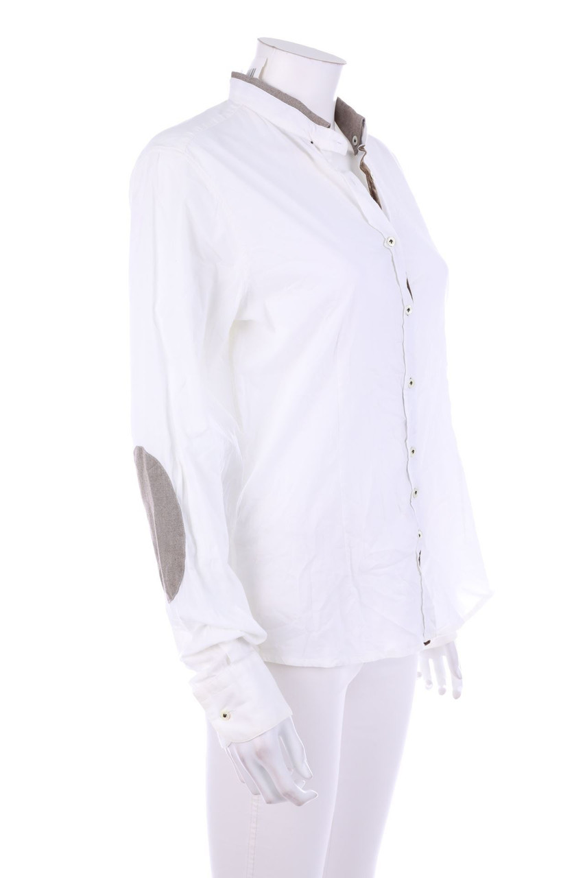 AGLINI - Shirt Blouse with Elbow Patches - D 40