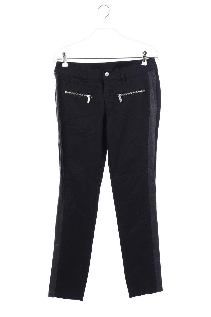 RAINBOW - Skinny-Jeans mit Kunstleder-Details - D 36