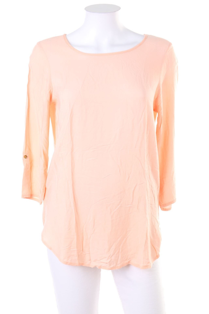 VERO MODA - Oversize-Longsleeve-Shirt mit Krempel-Ärmeln - S