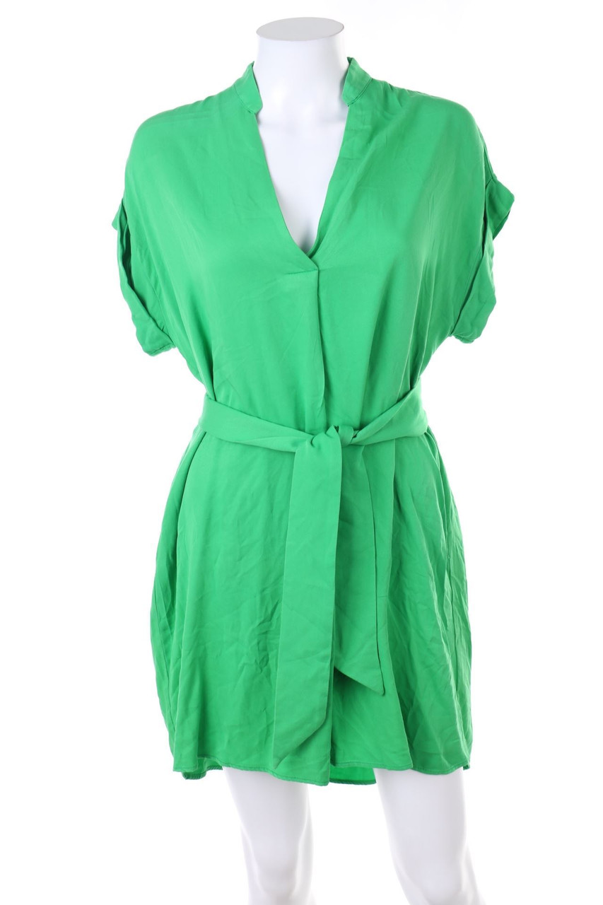 IMPERIAL - Vokuhila-Minikleid aus Viskose mit Gürtel - S