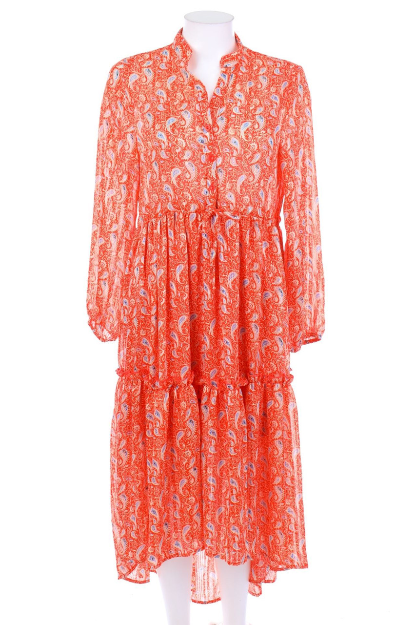 VERSION FEMININ - Maxi Dress, Boho Style with Paisley Print - S