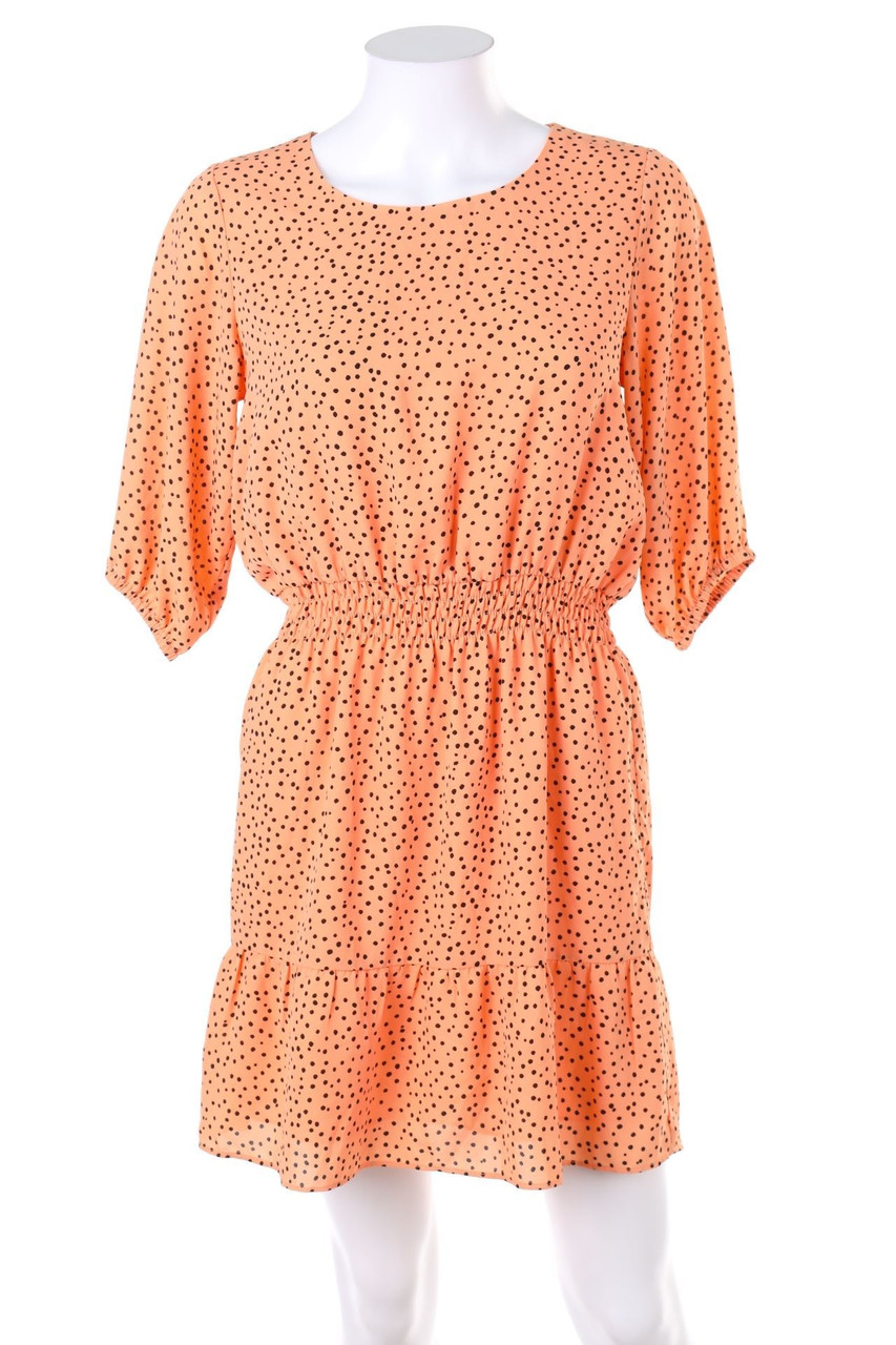 YES OR NO - Polka Dot-Kleid mit Smok-Details - S